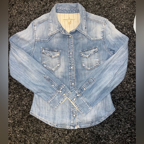 Twenty8Twelve snap button denim shirt - Picture 8 of 9